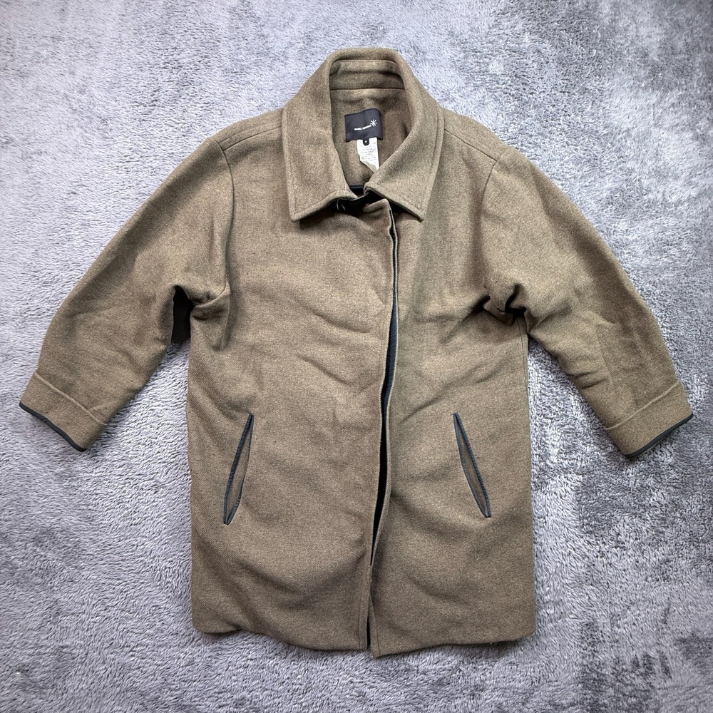 Isabel Marant Wool Tweed Coat Jacket Olive Green Womens 0 Calf Leather Slovakia